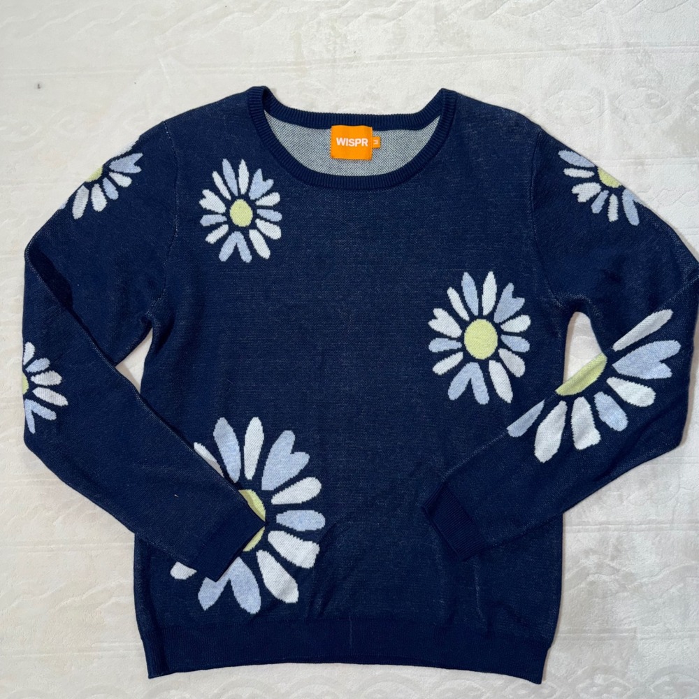 WISPR Retro Daisy‎ Motif Sweater